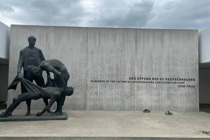 a person sitting on a bench